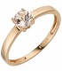 Damen Ring 585 Gold Rotgold 1 Morganit rosa Goldring Morganitring - Bild 1