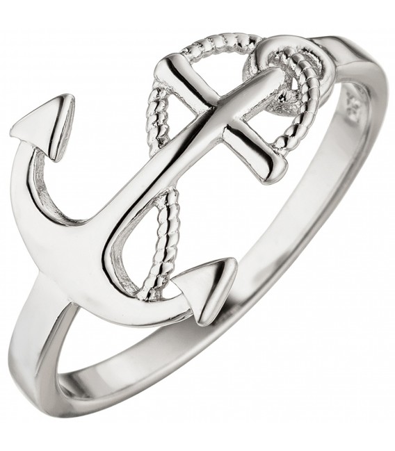Damen Ring Anker 925 Sterling Silber Silberring Ankerring - Bild 1