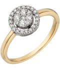 Damen Ring 585 Gold Gelbgold - 50737
