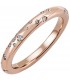 Damen Ring 585 Gold Rotgold Roségold 34 Diamanten Brillanten Diamantring - Bild 1