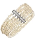 Armband 5-reihig Süßwasser Perlen - 50617