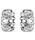Creolen breit 925 Sterling Silber Ohrringe Silbercreolen Silberohrringe - Bild 1