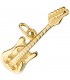 Anhänger Gitarre 925 Sterling Silber gold vergoldet - Bild 1