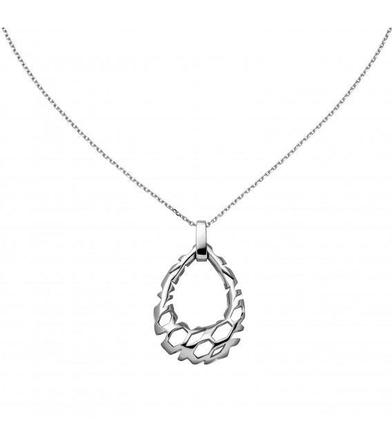 Collier Halskette Tropfen 925 Sterling Silber 45 cm Kette Silberkette - Bild 1